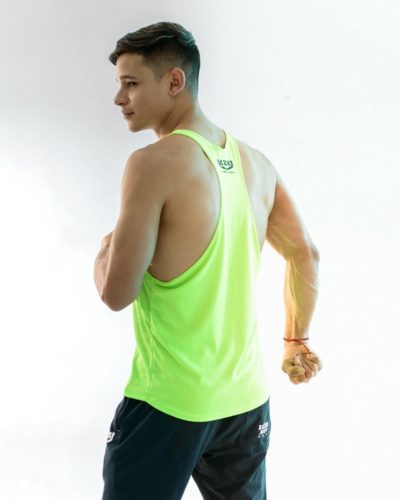 camisilla estampada verde neon