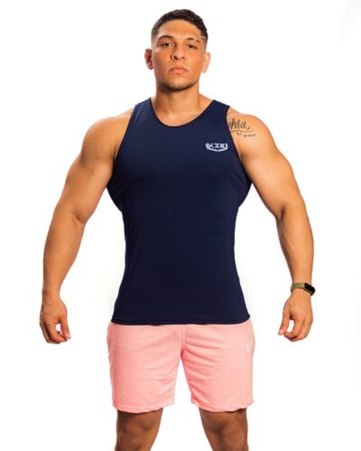 camisilla azul oscuro licra